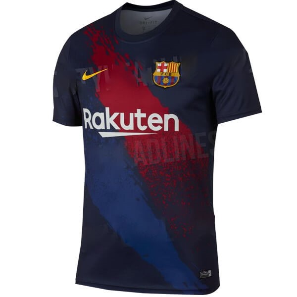 Trikot Trainingsshirt Barcelona 2019-20 Schwarz Rote